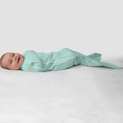 Bebê de verão - SwaddleMe Room to Grow Pod, 0-6 meses, 1 pacote, Teal Waves