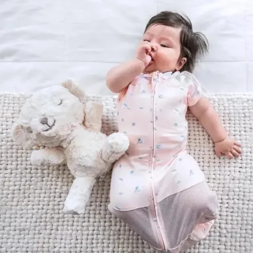 Bebê mais feliz - Máquina de ruído branco Snoobear Chupeta de pelúcia para bebê