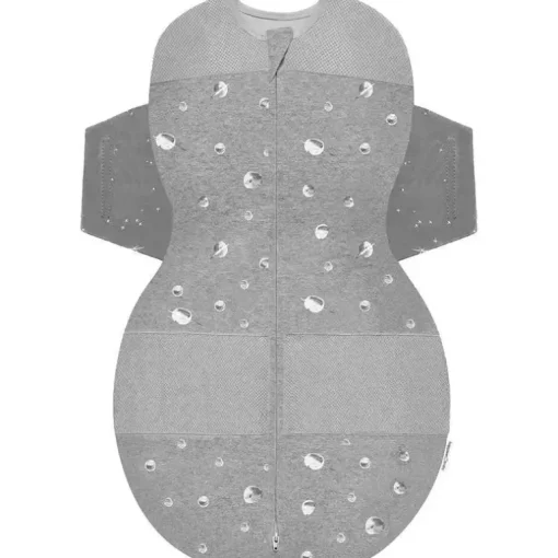 Bebê mais feliz - SNOO Grey Planets Sleep Sack Baby Swaddle