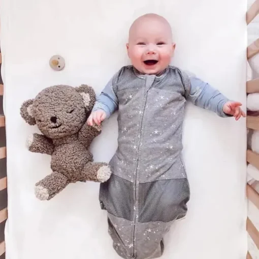 Bebê mais feliz - SNOObear marrom máquina de ruído branco pelúcia bebê dormir chupeta