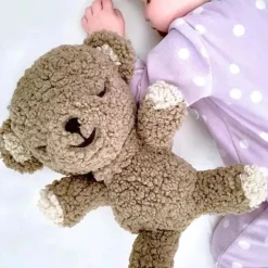Bebê mais feliz - SNOObear marrom máquina de ruído branco pelúcia bebê dormir chupeta