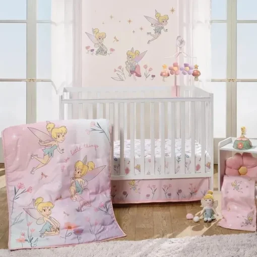 Bedtime Originals - Conjunto de cama de 3 peças Tinker Bell
