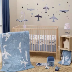 Bedtime Originals - Conjunto de cama de 3 peças Little Aviator