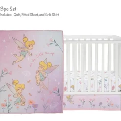 Bedtime Originals - Conjunto de cama de 3 peças Tinker Bell