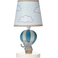 Bedtime Originals - Lâmpada de berçário de balão de ar quente Up Up &amp; Away com abajur e lâmpada