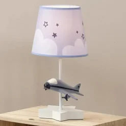 Bedtime Originals - Luminária Little Aviator com abajur e lâmpada