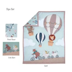 Bedtime Originals - 3Pk Up Up And Away Conjunto de Cama