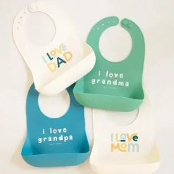 Bella Tunno - babador Wonder, babador de silicone para meninas e meninos, BPA não tóxico
