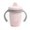 Bella Tunno - Copo com Canudinho Little Lady Happy, Rosa Claro