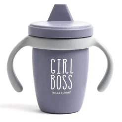 Bella Tunno - copo de canudinho feliz da garota chefe, roxo
