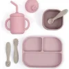 Bella Tunno - pacote Little Bites, conjunto de alimentação para bebês, silicone 100% de qualidade alimentar, Magic Meadow