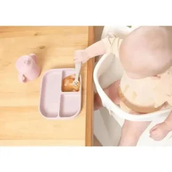 Bella Tunno - pacote Little Bites, conjunto de alimentação para bebês, silicone 100% de qualidade alimentar, Magic Meadow