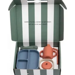 Bella Tunno - pacote Little Bites, conjunto de alimentação para bebês, silicone 100% de qualidade alimentar, Jungle Safari