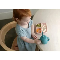Bella Tunno - pacote Little Bites, conjunto de alimentação para bebês, 100% silicone de qualidade alimentar, castelo de confete
