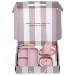 Bella Tunno - pacote Little Bites, conjunto de alimentação para bebês, silicone 100% de qualidade alimentar, Magic Meadow