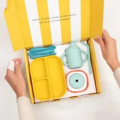 Bella Tunno - pacote Little Bites, conjunto de alimentação para bebês, 100% silicone de qualidade alimentar, diversão de circo