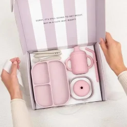 Bella Tunno - pacote Little Bites, conjunto de alimentação para bebês, silicone 100% de qualidade alimentar, Magic Meadow