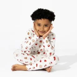 Bellabu Bear - Christmas Cookies Bamboo Kids Pajamas Two-Piece Set