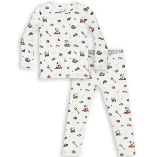 Bellabu Bear - Pijama de bambu infantil Sushi Cat Kids