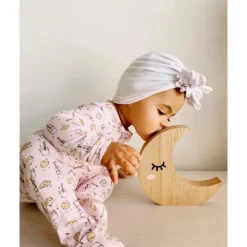 Bellabu Bear - Pijama infantil de bambu rosa Milk And Cookies