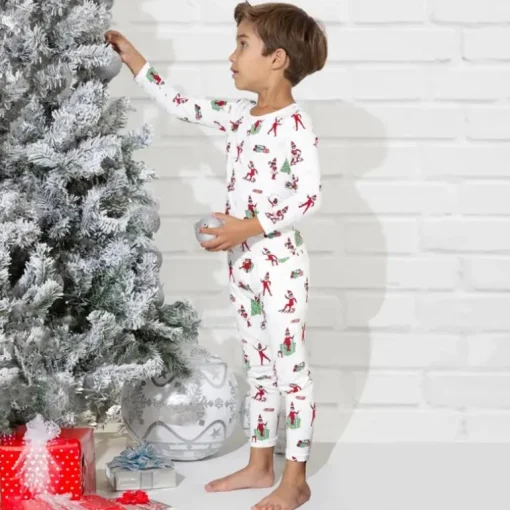 Bellabu Bear - The Elf On The Shelf Bamboo Kids Pajamas