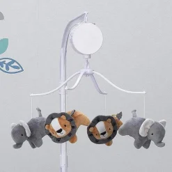 Berço Musical Originals para Dormir Selva Divertido Móbile, Leão/Elefante