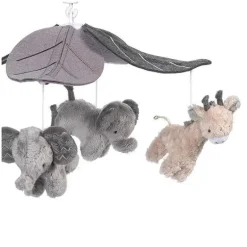 Berço Móvel para Bebês Lambs &amp; Ivy Jungle Animals