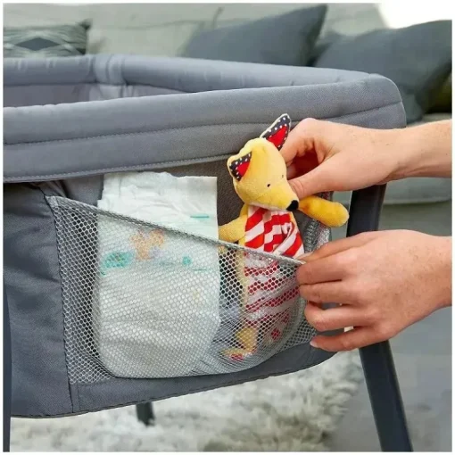 Berço Portátil Chicco Grey Baby Malha