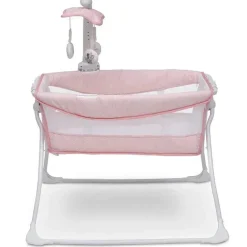Berço portátil dobrável de cabeceira Delta Deluxe Activity Sleeper para bebê - Disney Minnie Mouse