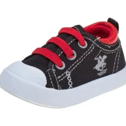 Beverly Hills Polo Club - tênis infantil masculino A/C, preto/vermelho