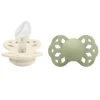 BIBS - 2 unidades de chupeta anatômica Ivory/Sage Infinity, 6/18M