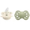 BIBS - 2 unidades de chupeta anatômica Ivory/Sage Infinity, 0/6M