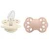 BIBS - 2Pk Ivory/Blush Infinity Chupeta Anatômica, 6/18M