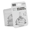 Bico de reposição de silicone de bico natural Comotomo, fluxo variável