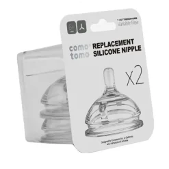 Bico de reposição de silicone de bico natural Comotomo, fluxo variável