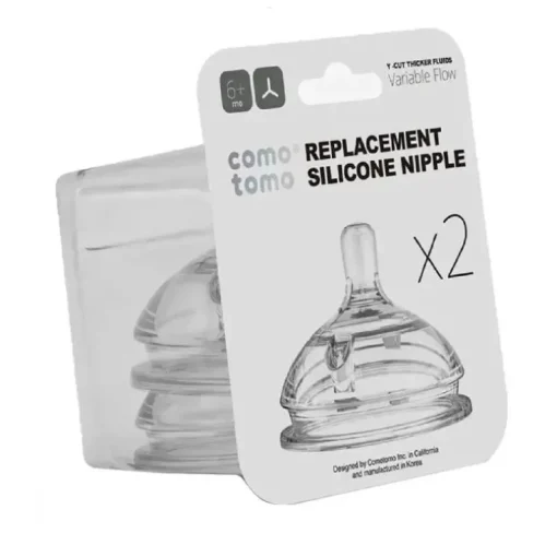 Bico de reposição de silicone de bico natural Comotomo, fluxo variável