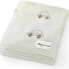 Bleu La La - 100% Luxury Cotton Receiving Swaddle Baby Blanket, Cars Cream