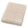 Bleu La La - 100% Luxury Organic Cotton Ribbed Baby Swaddle Blanket, Oatmeal
