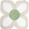 Blooming Bath - Almofada para pia de tapete de banho com flor de lótus, verde-oliva