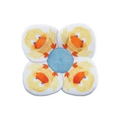 Blooming Bath - Banheira de bebê com flor, almofada para pia, amarelo pato