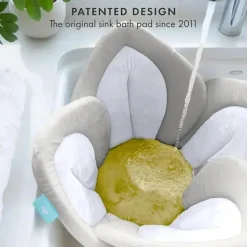 Blooming Bath - Tapete de banho com flor de lótus, almofada para pia, argila