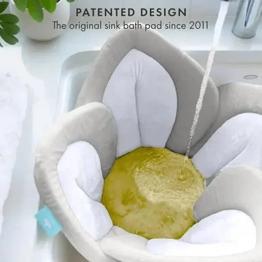 Blooming Bath - Tapete de banho com flor de lótus, almofada para pia, argila