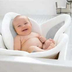 Blooming Bath Lotus - Espuma de Banho para Bebês, Branco/Cinza