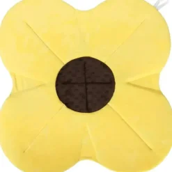 Bloomingbath.com - Tapete de banho de flor de papoula - Almofada de banheira para pia para bebê, amarelo