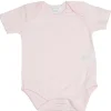 Body de manga curta Kissy Kissy - Baby Girl Pointelle, rosa