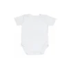 Body Kissy Kissy - Baby Pointelle Neutro Manga Curta, Branco