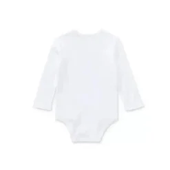 Body Urso Polo Bordado Ralph Lauren Baby - Menina, Branco