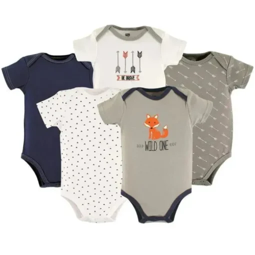 Body Vision Hudson Baby 5-Pacote Meninos - Wild One 0-3M