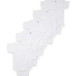 Bodys manga curta da marca Gerber ONESIES com 5 pacotes