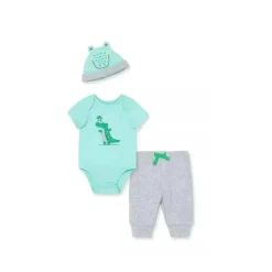 Bodysuit Little Me Gator - Cinza